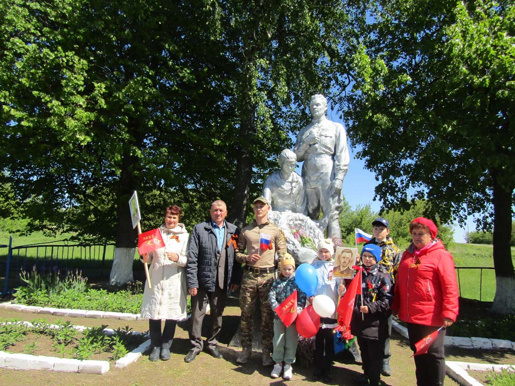 Митинг, посвященный 79 годовщине Победы в ВОВ в с.Жигаево Ваблинского сельсовета Конышевского района.